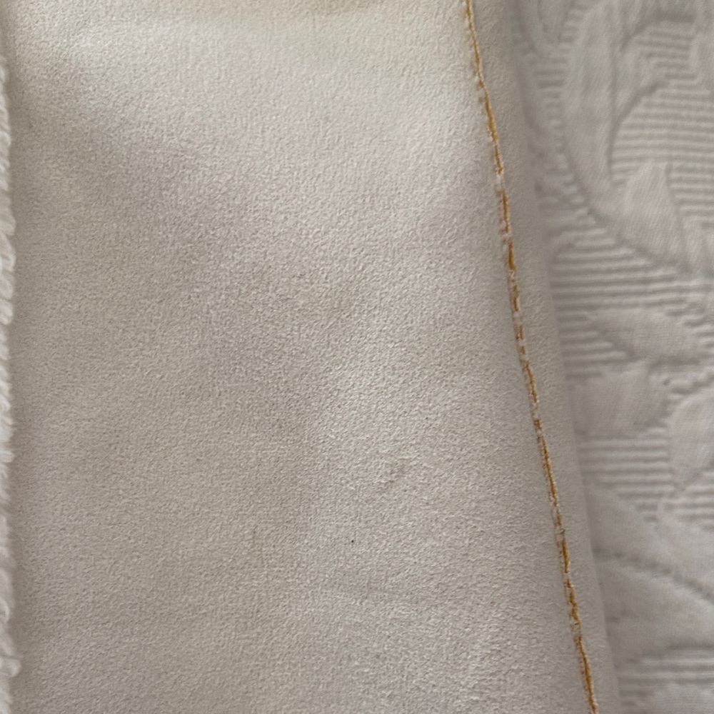 White House Black Market Off-White Faux Shearling Jacket - Picture 9 of 9